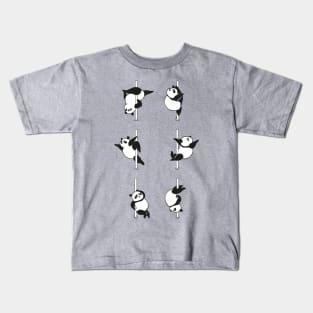 Panda Pole Dancing Club Kids T-Shirt